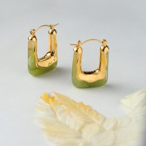 Nisa Jade Hoop Mint Green