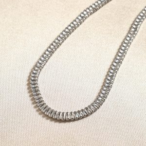 Tennis Necklace- Silver