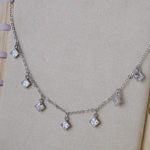 Twinkling Star Chain Pendant-Silver