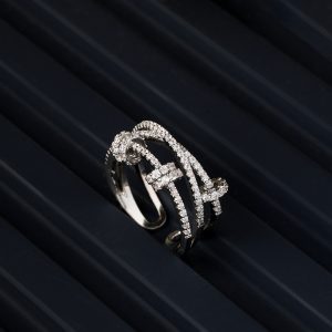 Farzeen Diamond Ring Silver-Free Size