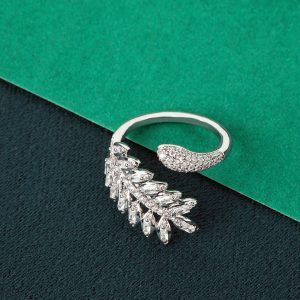 Pines Diamond Ring-Silver Free Size
