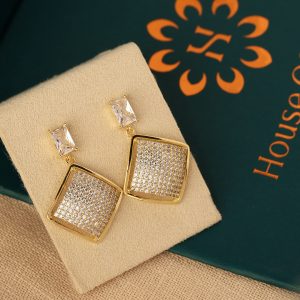 Dual Square Studs-Gold