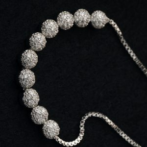Rhea Diamond Bracelet-Silver