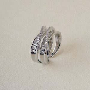 Niloofar Diamond Ring Silver-Adjustable