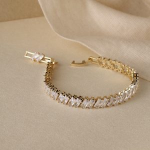 Ithaca White Diamond Bracelet -Gold