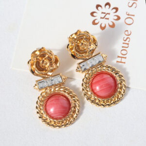 Rozi Pink Earrings
