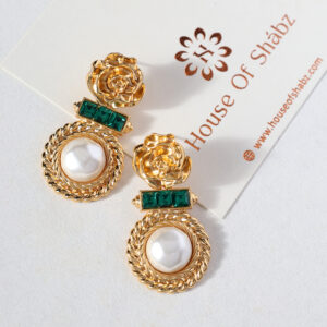 Rozi White Earrings