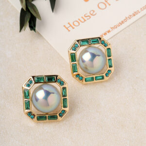 Green Square Leyna Earrings