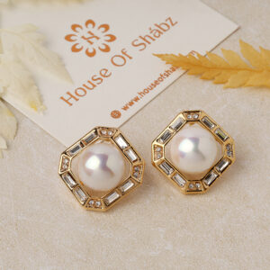 White Square Leyna Earrings