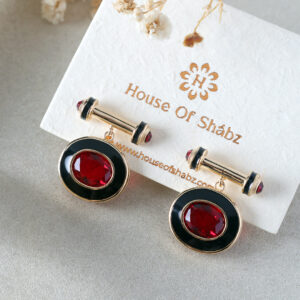 Red & Black Elvira Earrings