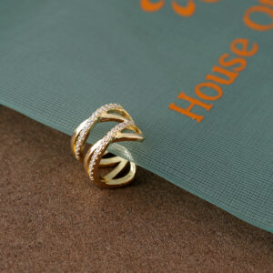 Double Circle Cuff-Gold