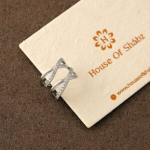Double Circle Cuff-Silver
