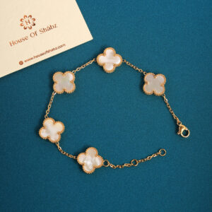 White Clover Bracelet-Adjustable