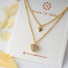 Double Heart Pendant-Gold