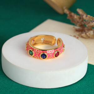 Raani Rainbow Stone Ring-Free Size