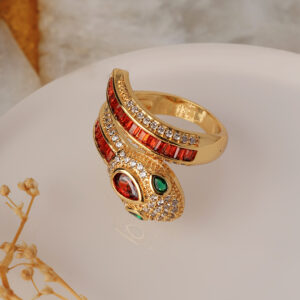 Orange Serpent Ring-Free Size